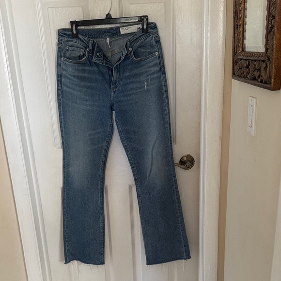 Rag & Bone Blue Denim Jeans Peyton Mid Rise Bootcut. Size 28 Like new - Picture 6 of 15